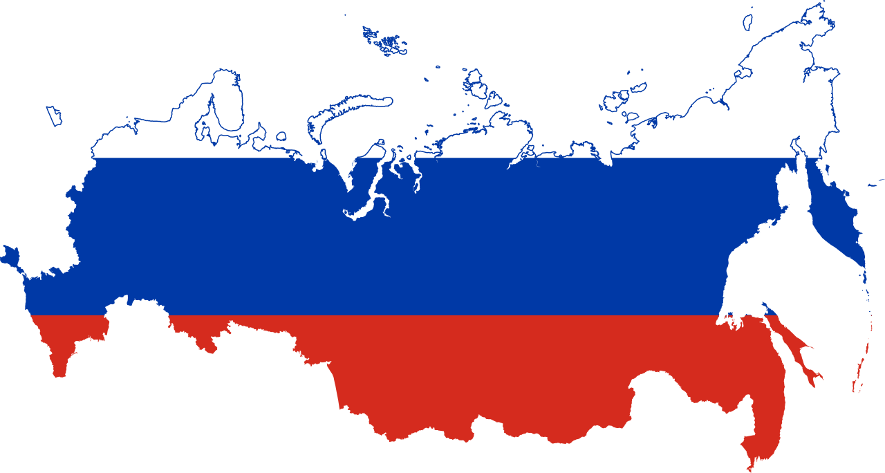 Free Russia Flag Png - Russia Map Flag Png (1280x684), Png Download