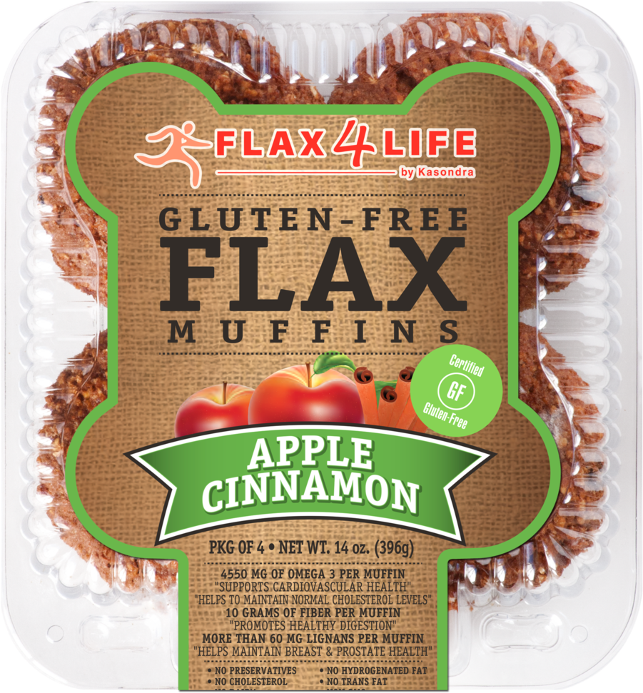 Apple Cinnamon Muffins - Flax4life Carrot Raisin Muffin (1024x1024), Png Download