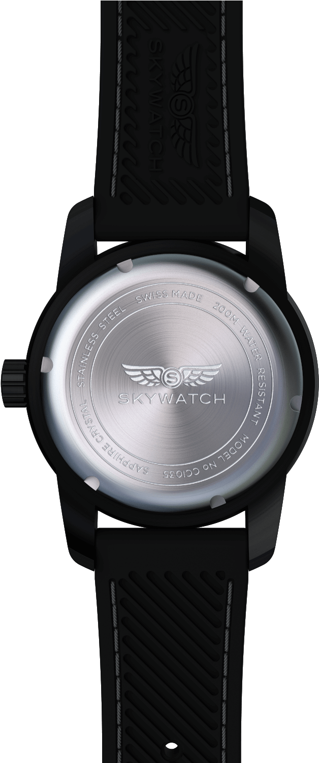 44mm 3-hand Black Ip - R U Next (1000x1500), Png Download