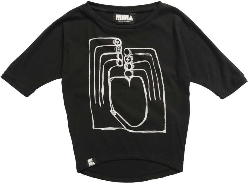 Mini & Maximus Heart Hands Fashion Tee - Active Shirt (960x720), Png Download