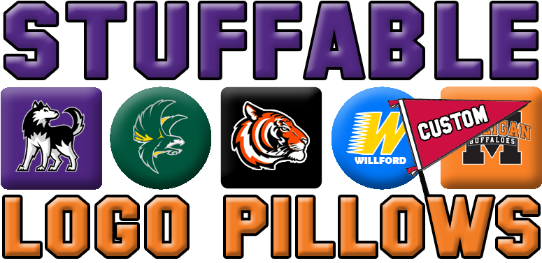Stuffable Custom Logo Pillows - Graphic Design (818x407), Png Download