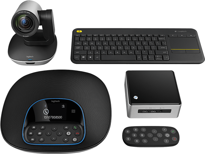 Logitech Group Kit Nuc (800x687), Png Download