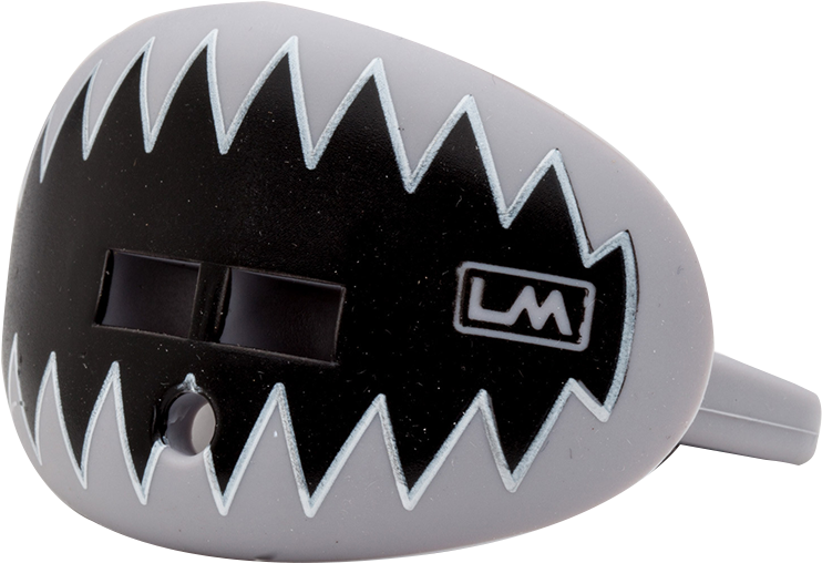 Loudmouthguards Shark Teeth Raider Light Grey - Pacifier Style Lip Protector Mouthguard - Shark Teeth (1040x1040), Png Download