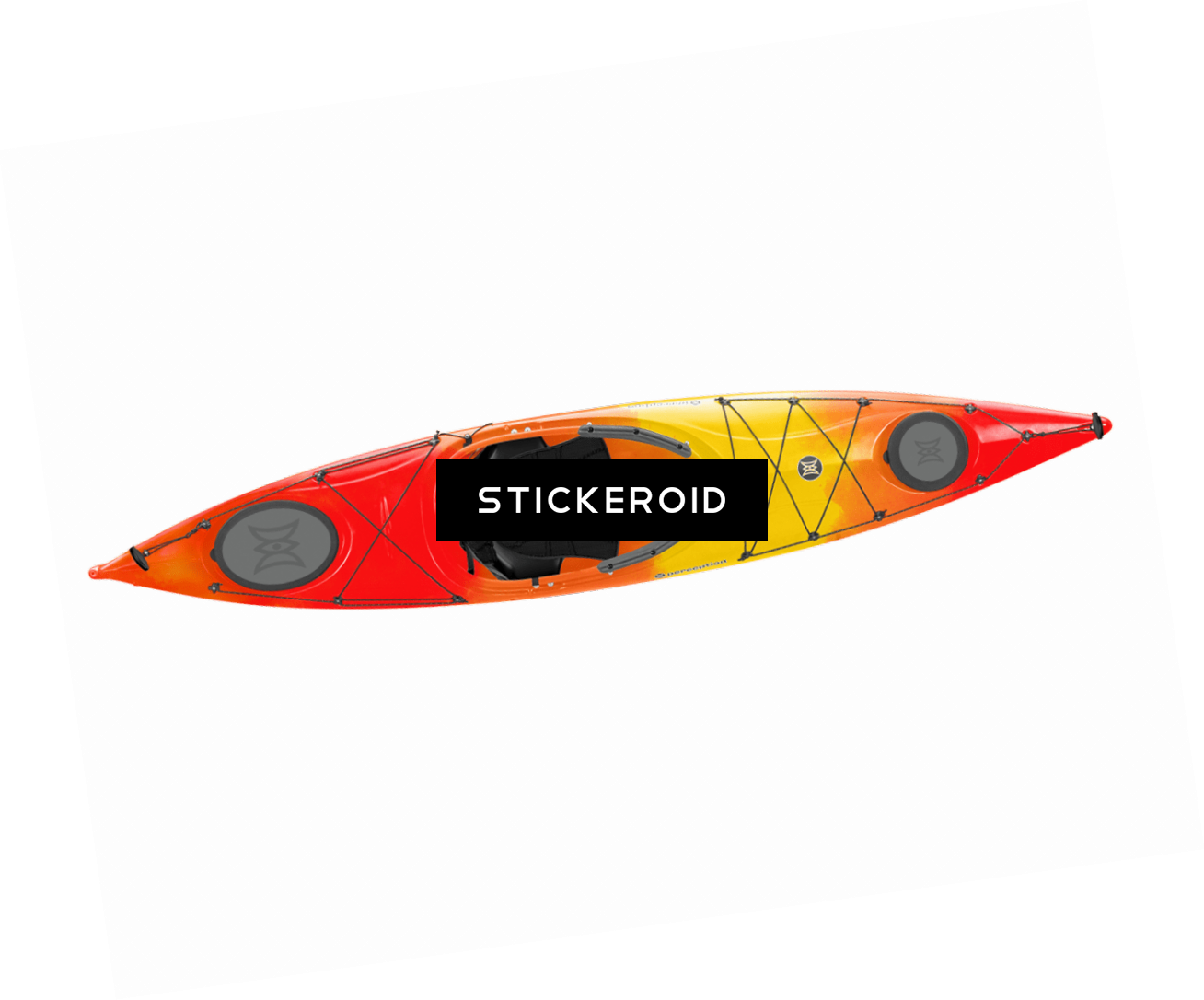 Perception Kayak Top View - Perception Kayaks Carolina 12.0 Kayak (1308x1086), Png Download