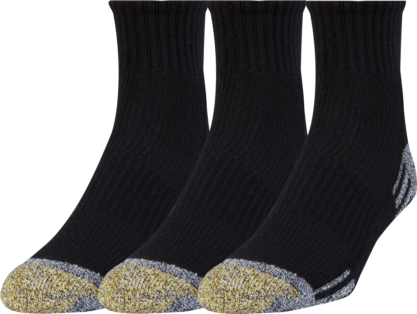 Gold Toe Men's Athletic Outlast Quarter Socks Pair - Gold Toe Men's Athletic Outlast Quarter Socks (1400x1400), Png Download