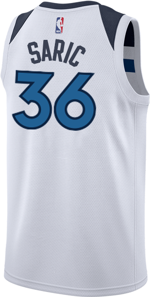 Minnesota Timberwolves Dario Saric Association Swingman - Robert Covington Timberwolves Jersey (500x667), Png Download
