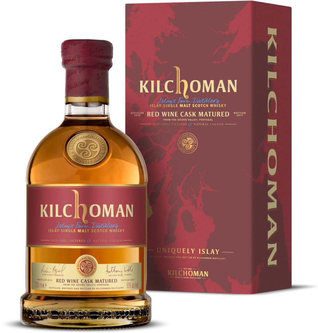 Image - Kilchoman Red Wine Cask (1107x1200), Png Download