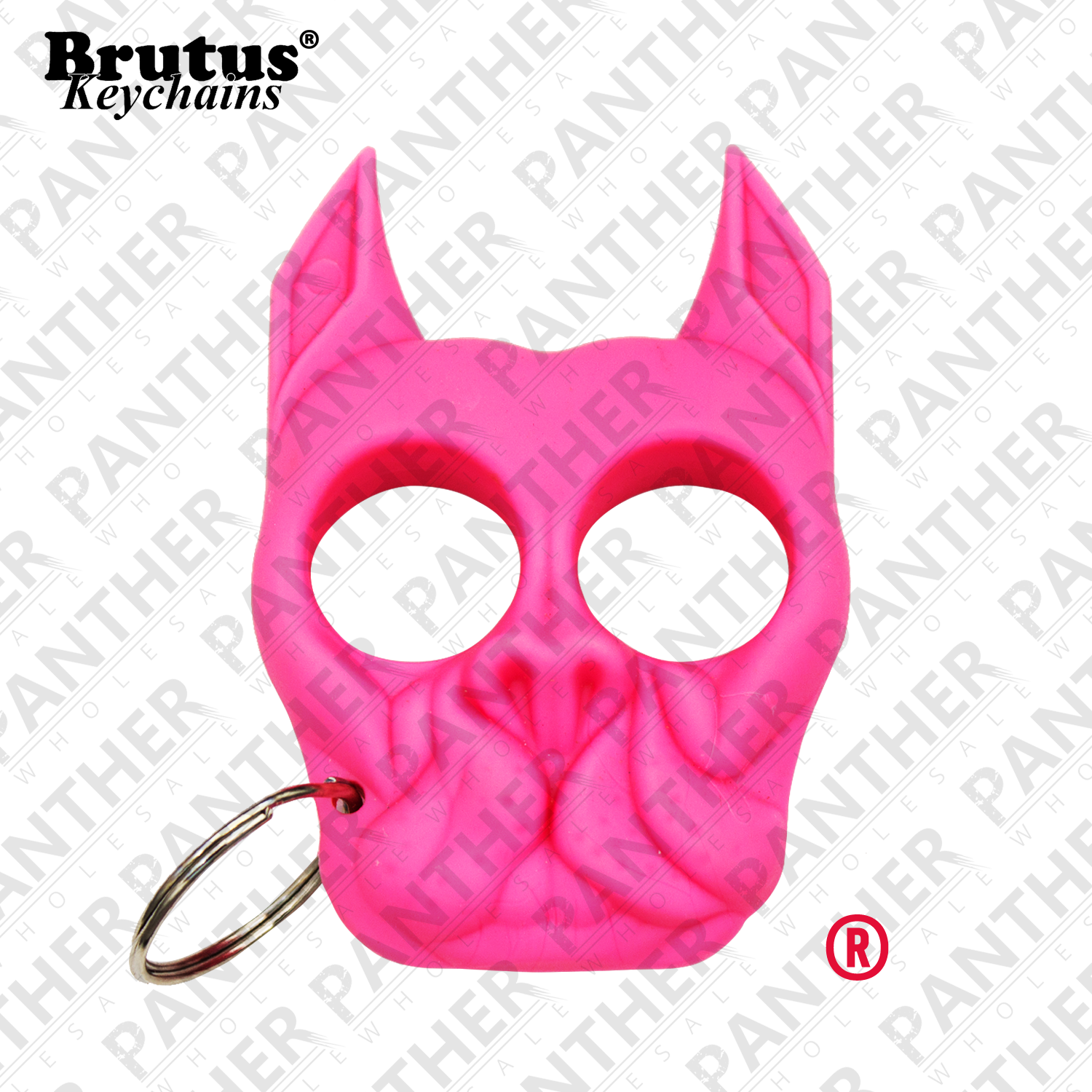 Brutus The Bull Dog - Self Defense Abs Keychain (1500x1500), Png Download