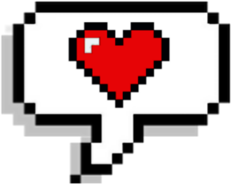 Balloon Heart Hearts Pixel Pixelart Edits - Exo Sticker Png (1024x1024), Png Download