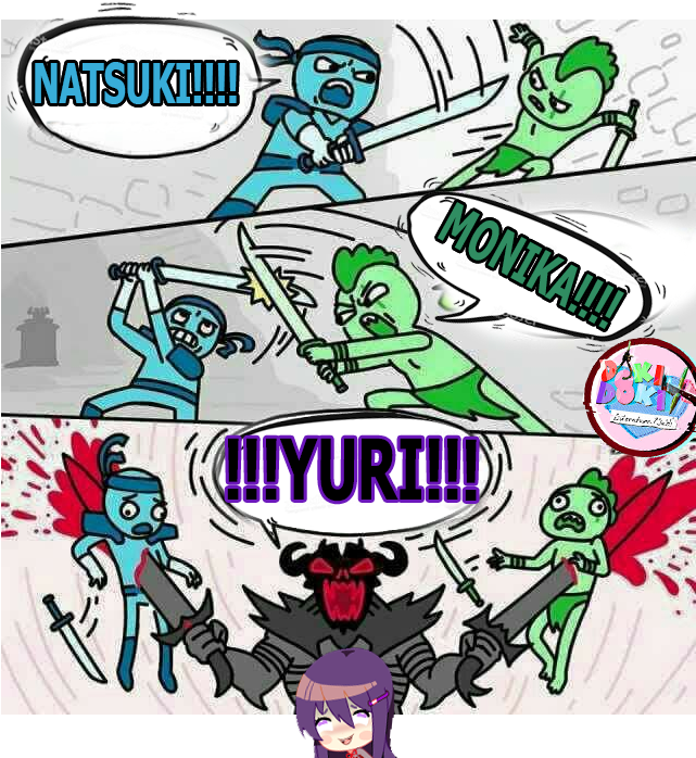 Fun[fun] Ddlc Reddit In A Nutshell - Someone Says Despacito 8 Is Better Than Despacito 7 (640x720), Png Download