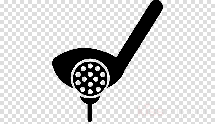 Golf Ball On Tee Silhouette Clipart Golf Tees Golf - Clip Art (900x520), Png Download