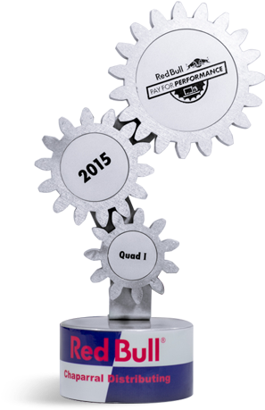 Redbull - Custom Trophies With Gears (576x576), Png Download