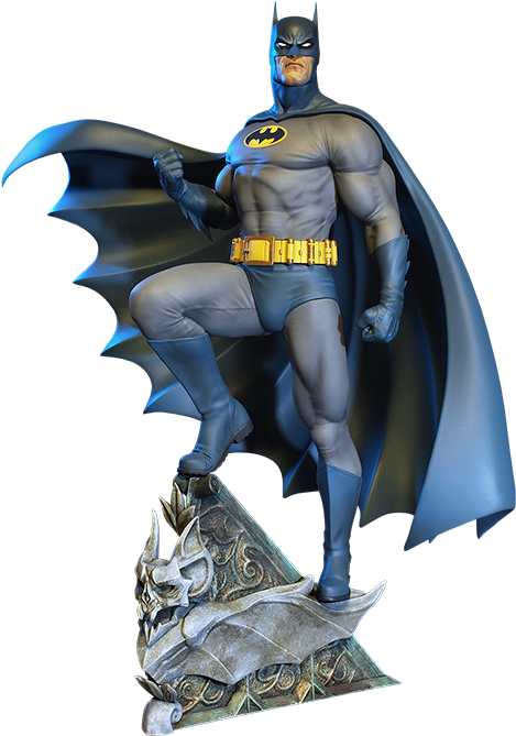 Dc Comics Maquette Super Powers Batman - Batman Maquette (480x669), Png Download