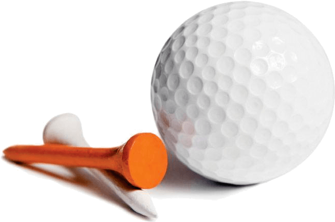 Golf Club And Ball Png Image Black And White - Golf Ball And Tees (800x533), Png Download