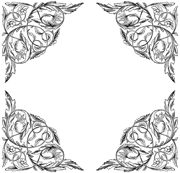 Banner Black And White Download Frames And Borders - Free Corner Lace Border Clipart (624x600), Png Download