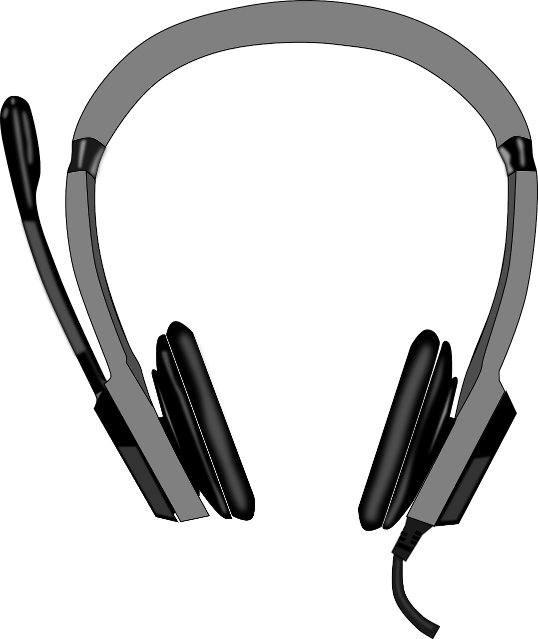 Headset Head-set Headphones - Headset Fundo Transparente (1077x1280), Png Download