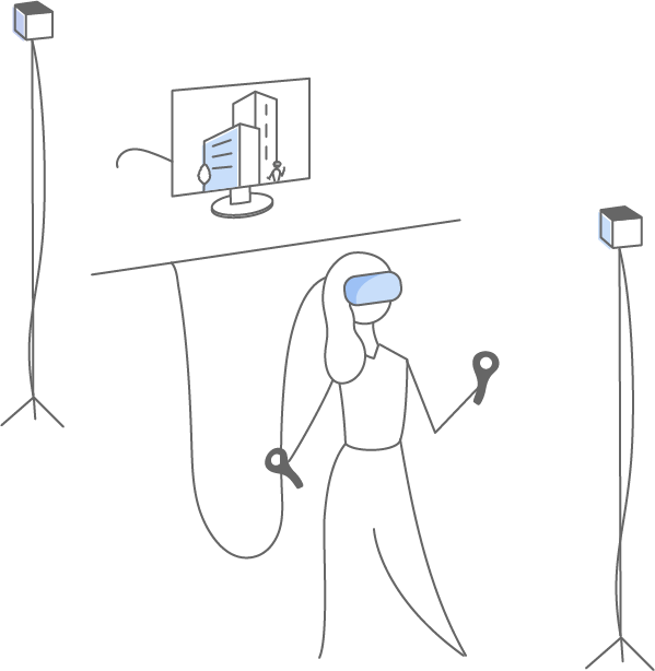 Vr Headsets For Immersive Client Presentations - Immersive Design (599x614), Png Download