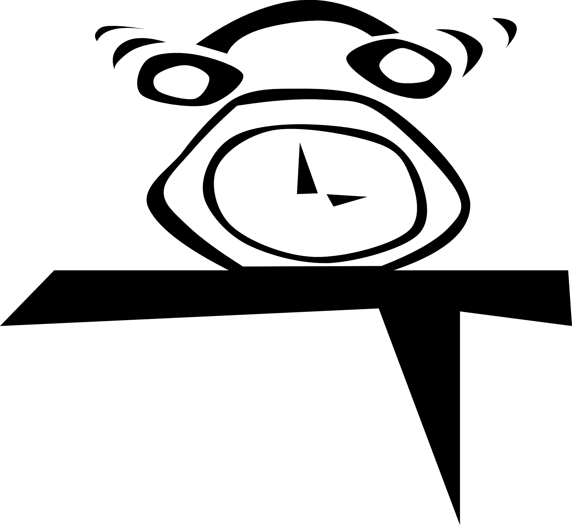 Banner Royalty Free Library Alarm Clipart Black And - Alarm Clock Clip Art (1969x1807), Png Download