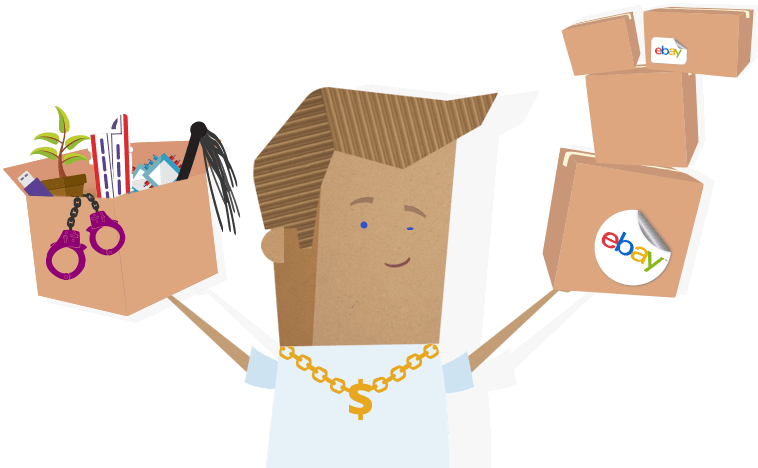 Parcelboy With Boxes Of Products - Courier (758x468), Png Download