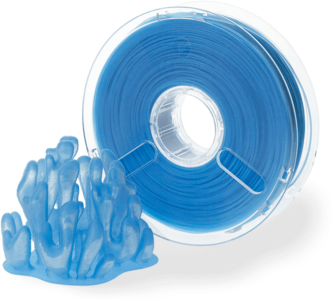 Image Of 2018 Pla Filament Guide - Polymaker Filamento Polyplus Pla Azul Transparente (714x687), Png Download
