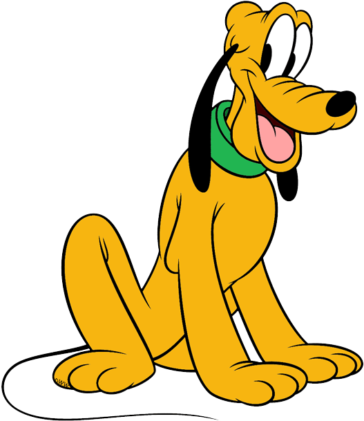 Mickey Mouse Dog Pluto Clipart - Pluto Disney (532x622), Png Download