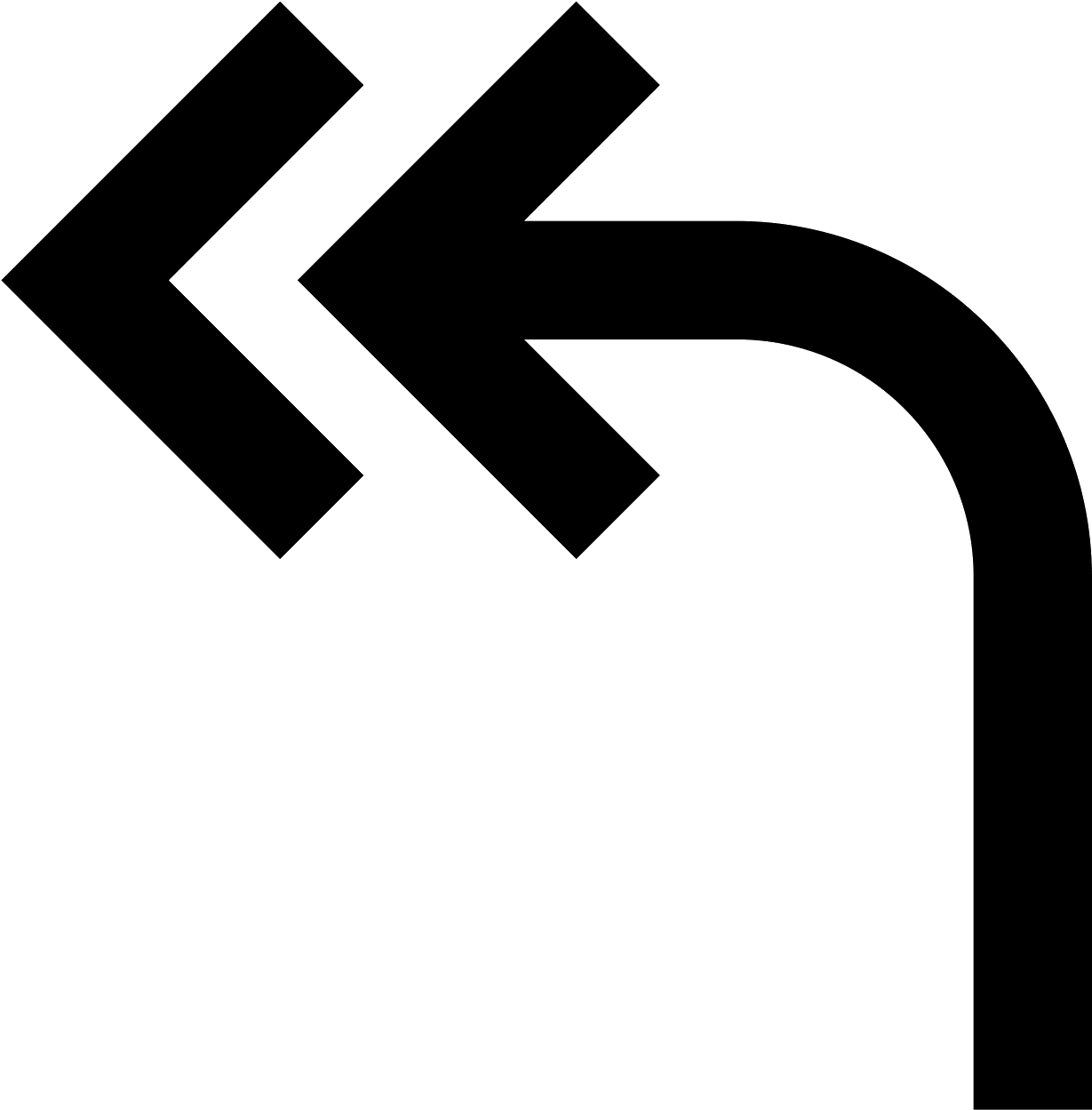 Reply All Arrow Icon - Icon (1600x1600), Png Download