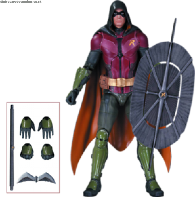 Arkham Knight Robin Action Figure Dccjun150342 - Robin Action Figures (800x785), Png Download