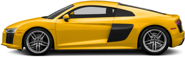 New 2018 Audi R8 Coupe V10 Plus - Audi R8 Side 2018 (640x480), Png Download