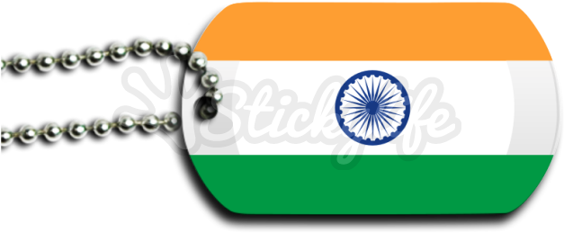 India Dog Tag - India Flag (940x587), Png Download