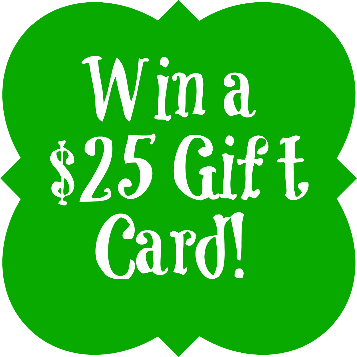 $25 Gift Card Giveaway (1600x1600), Png Download