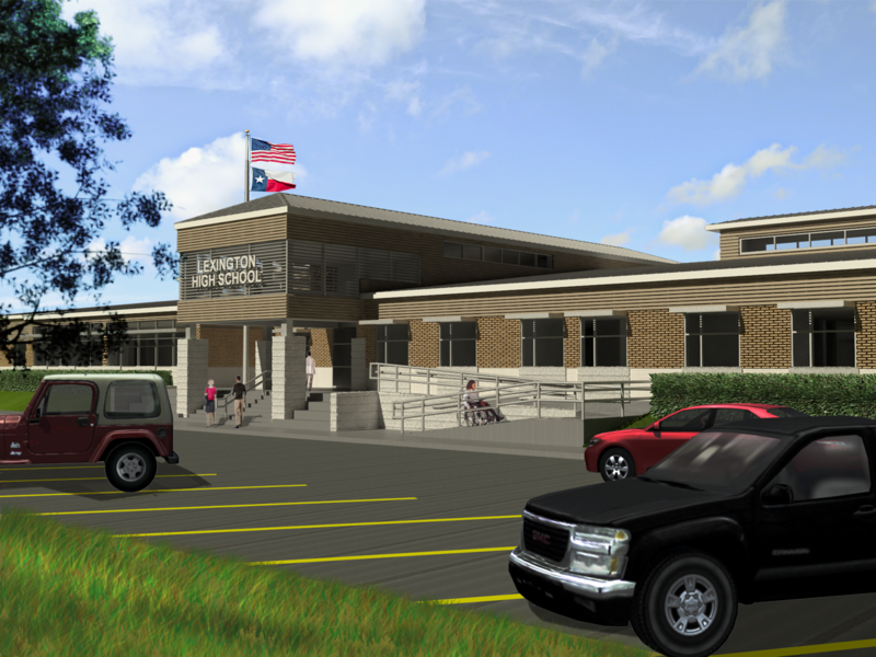 Lexington High School Construction Project - Lexington High School Lexington Texas (800x600), Png Download
