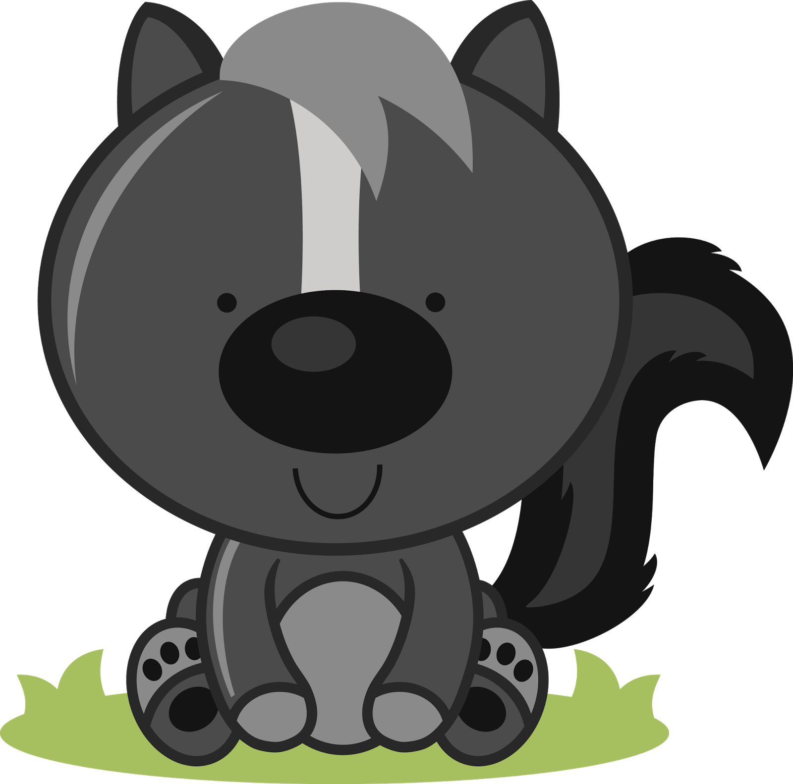 Skunk Freed Jack In Box Shake Cup - Baby Skunk Clipart (1600x1583), Png Download