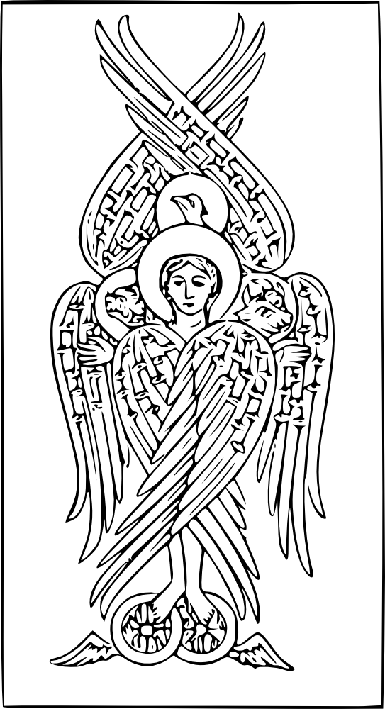 Angel On Two Wheels - Angel Tetramorph (543x1000), Png Download