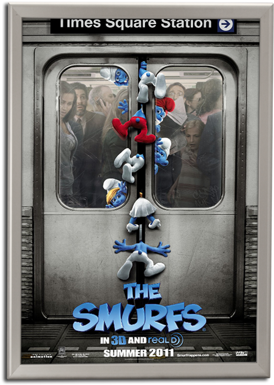 Contemporary Series Poster Marquee - Smurfs (608x800), Png Download