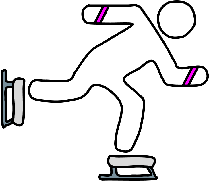 Ice Skater, Ice Skates - Ice Skating (816x1056), Png Download