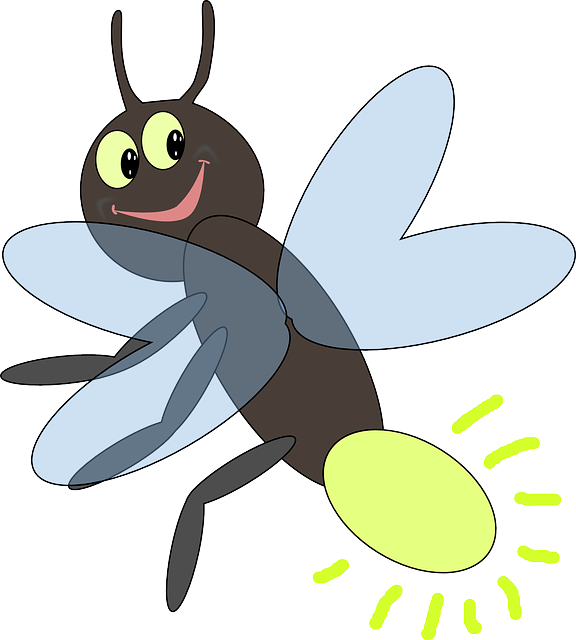 Lighting Bug Clip Art At Clke - Firefly Clip Art (534x594), Png Download