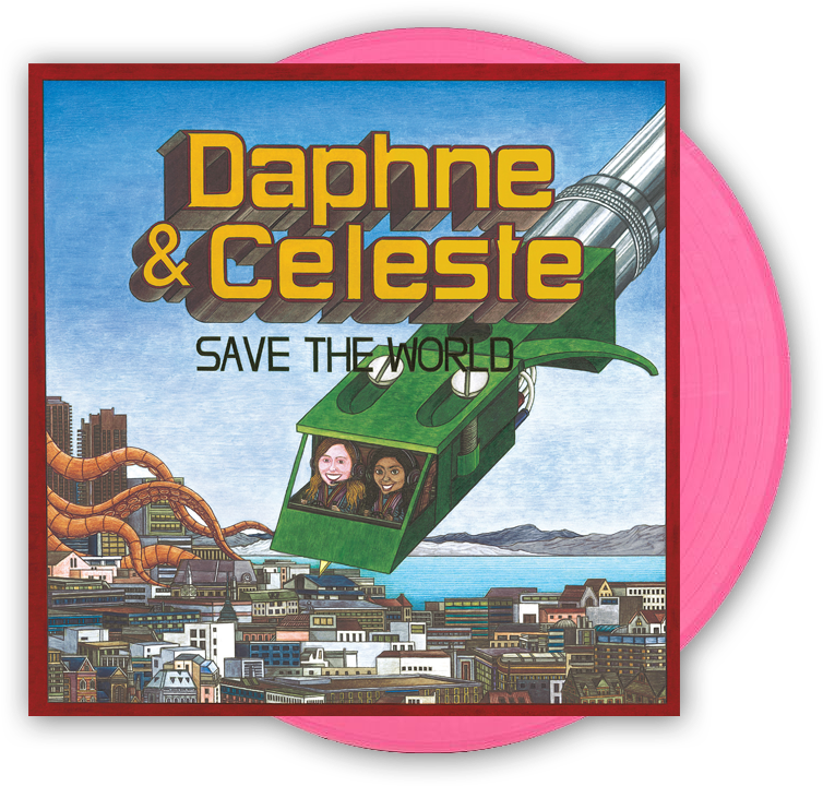 Daphne & Celeste Save The World Pink Vinyl $25 - Daphne And Celeste (800x800), Png Download