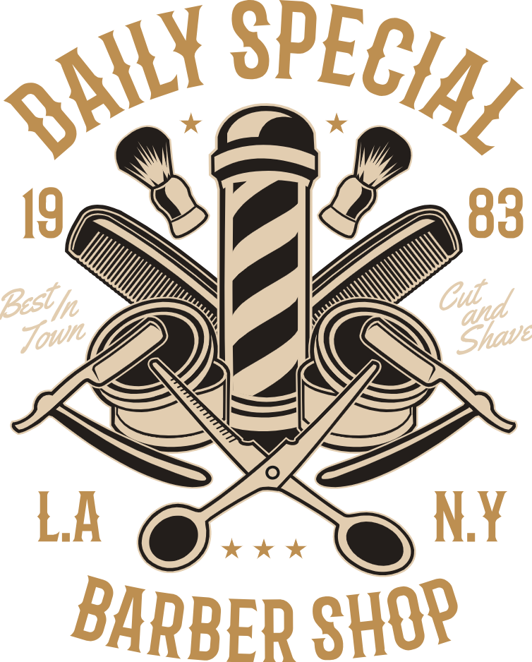 Retro Cinema Scope Basketball Player Classic Bicycle - Daily Special Barber Shop (754x938), Png Download