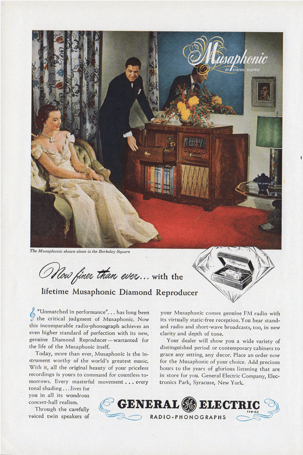 Musaphonic By General Electric, Radio, Phonograph, - Man Cave (800x898), Png Download