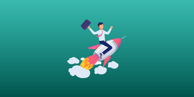 Ceo On Rocketship - Chief Executive (800x400), Png Download