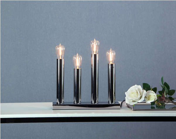 Candlestick Glans - Led Lamp (600x600), Png Download