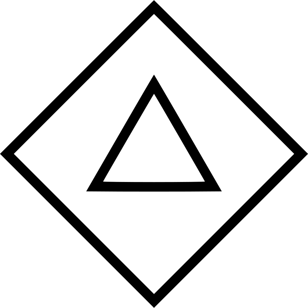 Arrow Point Up Cube Comments - Triangle (980x980), Png Download