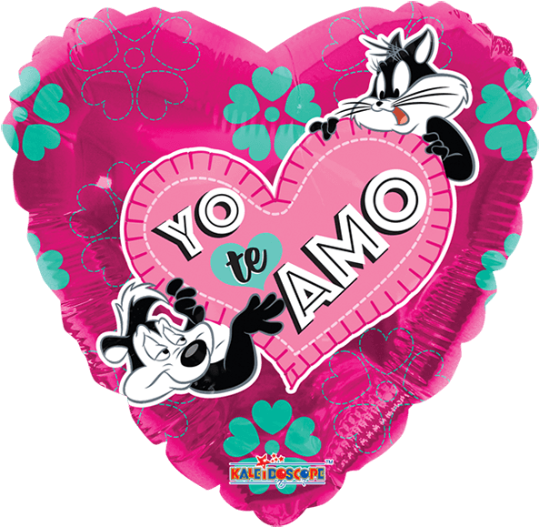 Looney Tunes - Pepe Le Pew Valentines Day Licensed Edible Cake Topper (600x600), Png Download
