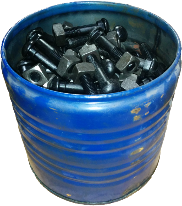 Button Head Oval Neck Rail Track Bolts Square Nut 7/8" - Bolt (800x800), Png Download