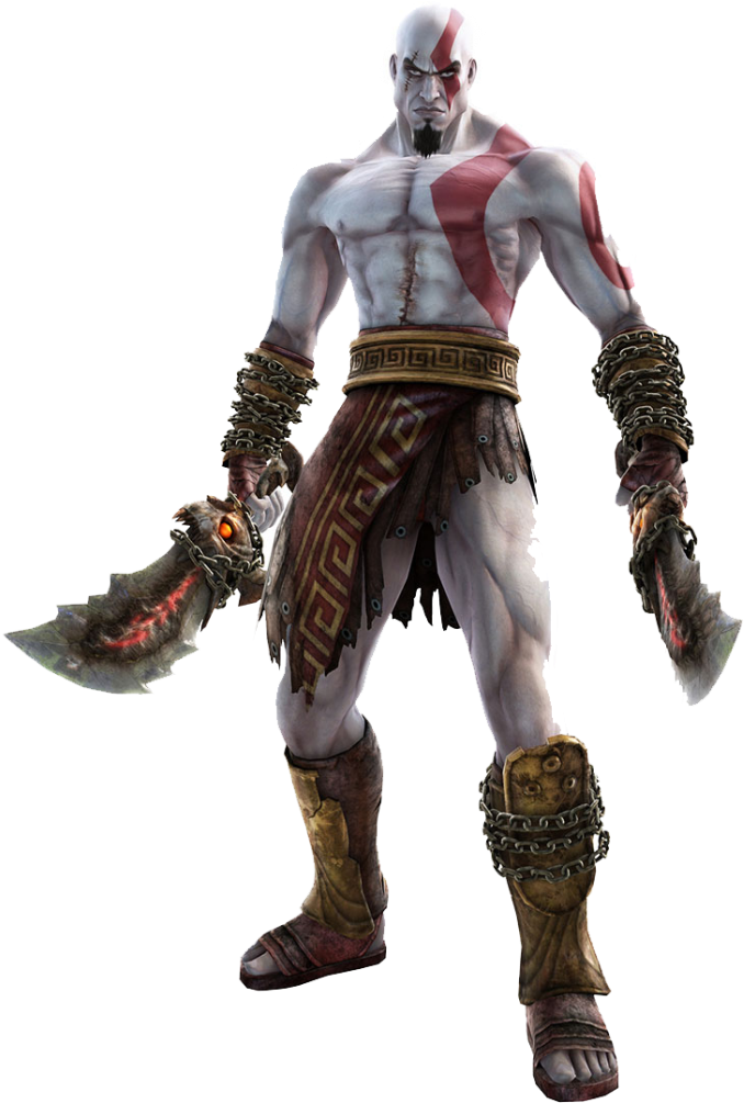 Thumb Image - Kratos God Of War 2 (744x1024), Png Download