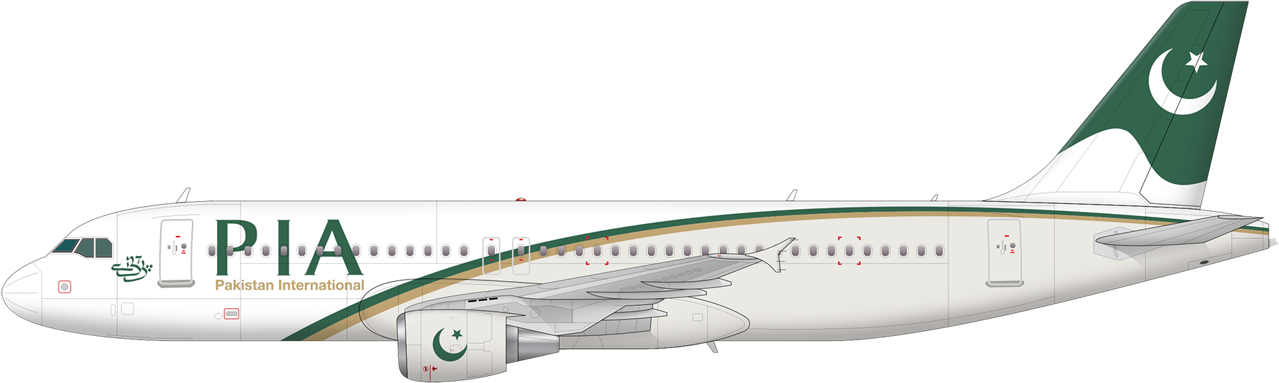 Thumb Image - Pakistan International Airlines Png (1880x599), Png Download