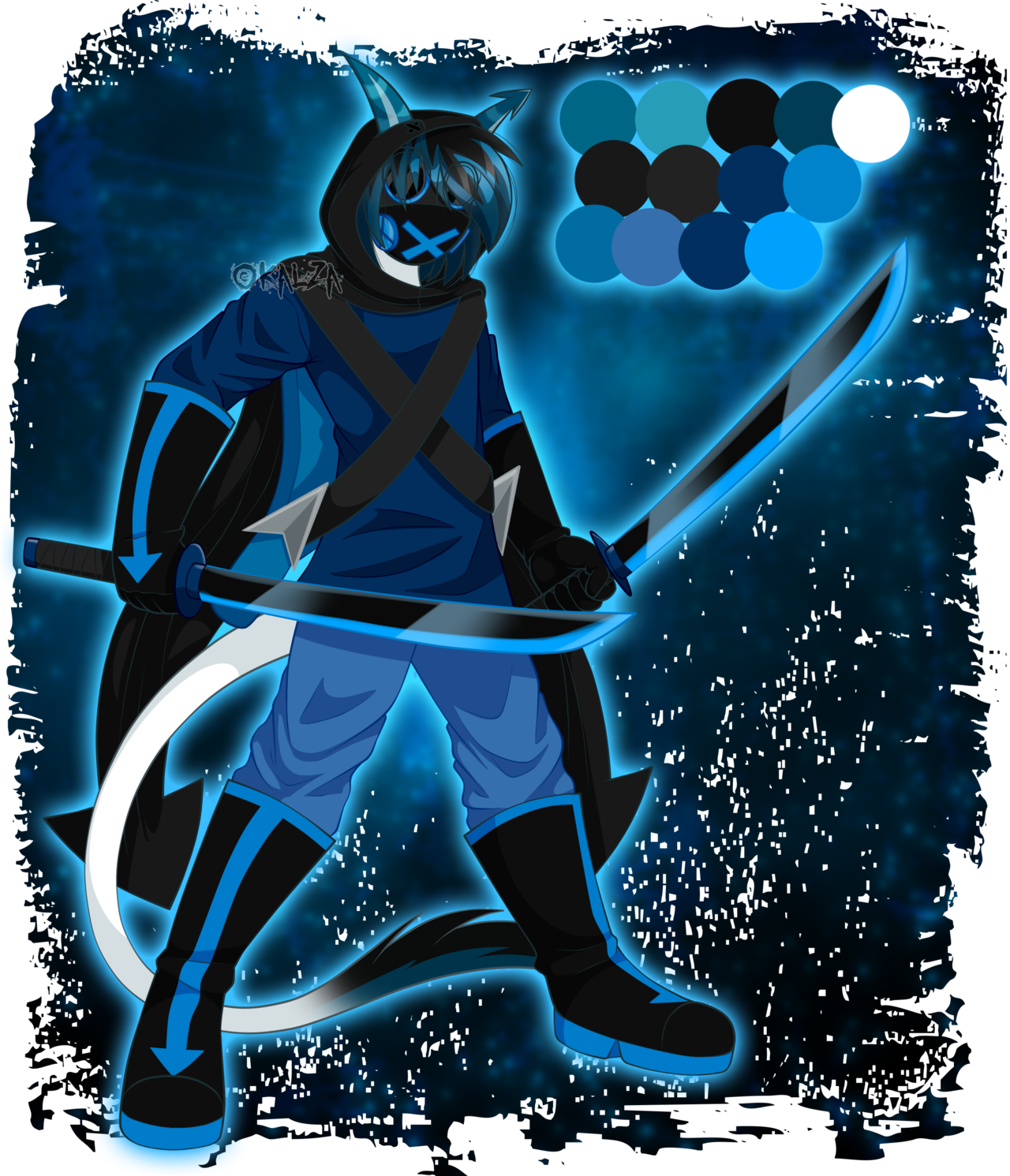 Original Character My Characters My Sona Seransi Alien - Graphic Design (1280x1491), Png Download