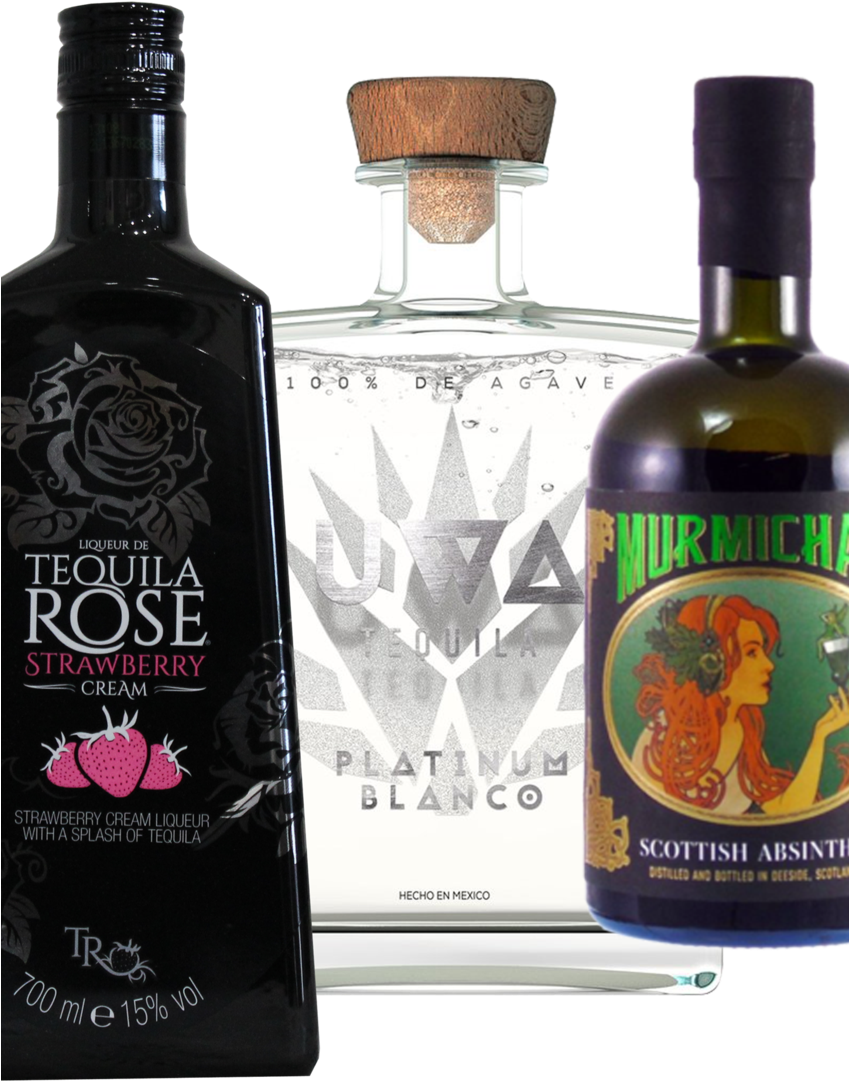 Rose Tequila, Strawberry Cream - 750 Ml Bottle (848x1199), Png Download