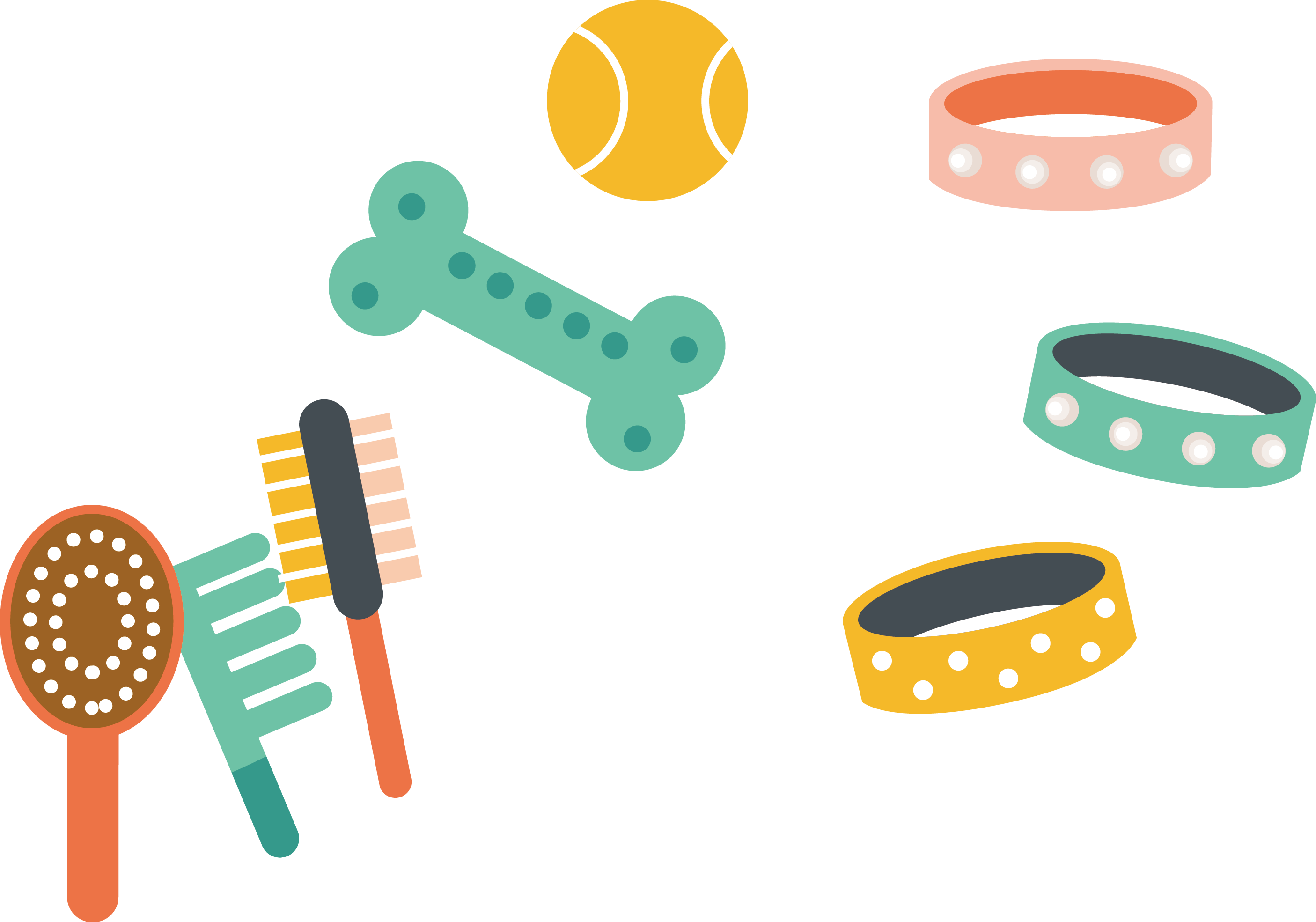 Euclidean Toy Pet Transprent - Dog Toy Vector Png (2811x1969), Png Download