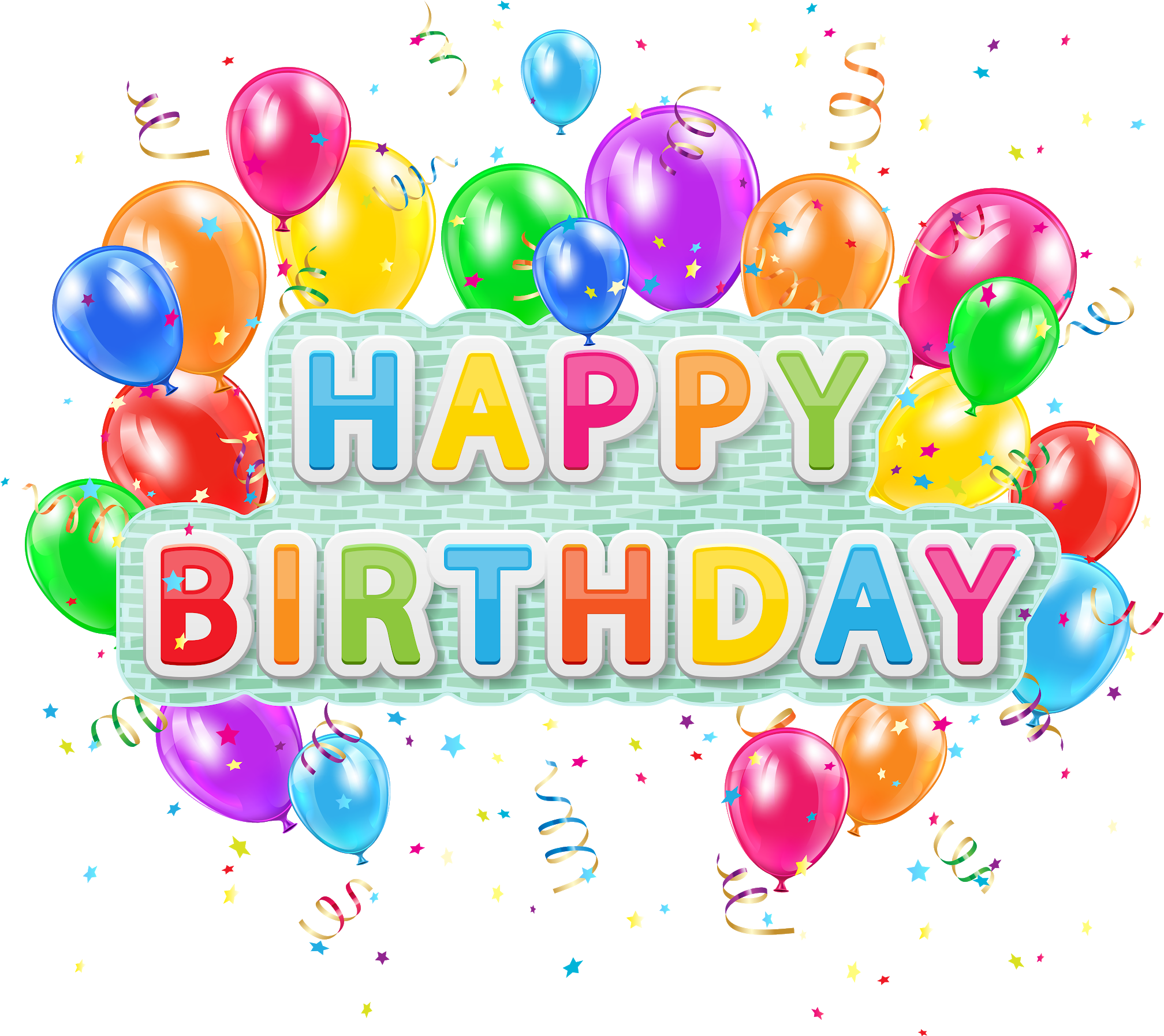 Visit - Happy Birthday Text Png (2048x1824), Png Download
